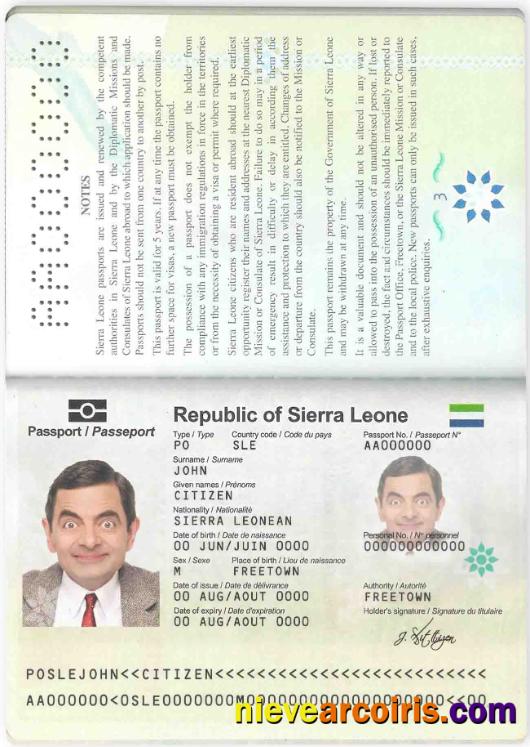 Sierra Leone passport